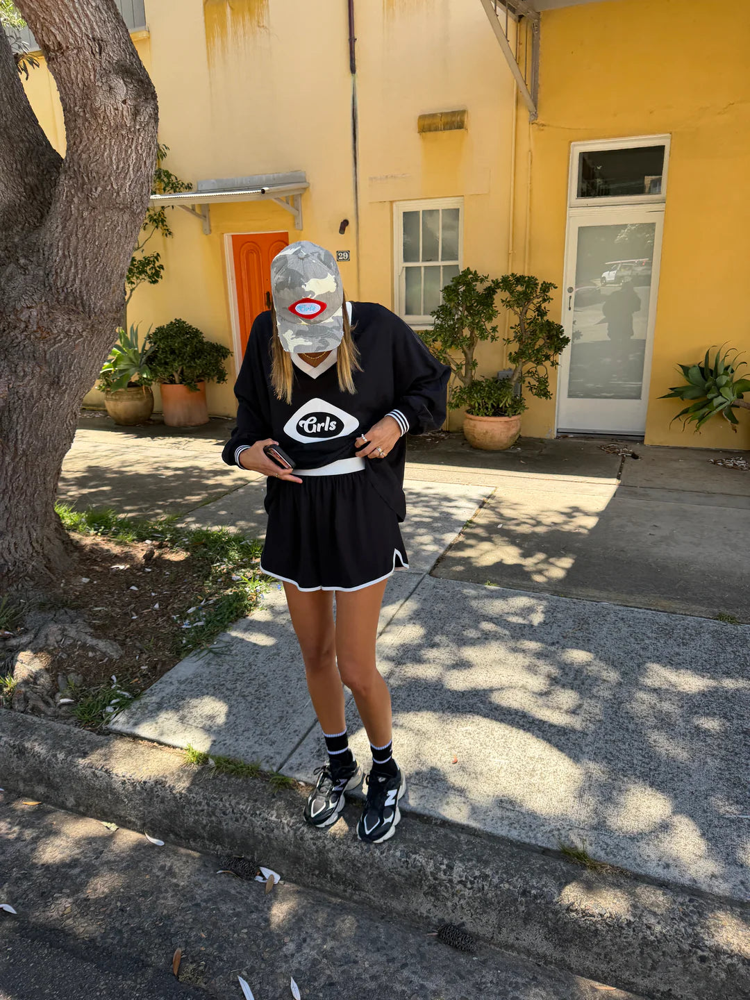 The GRLS Racer Shorts - Black