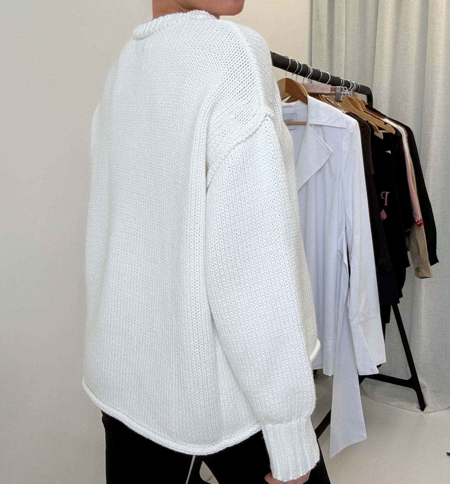 Charlie Knit Jumper- White