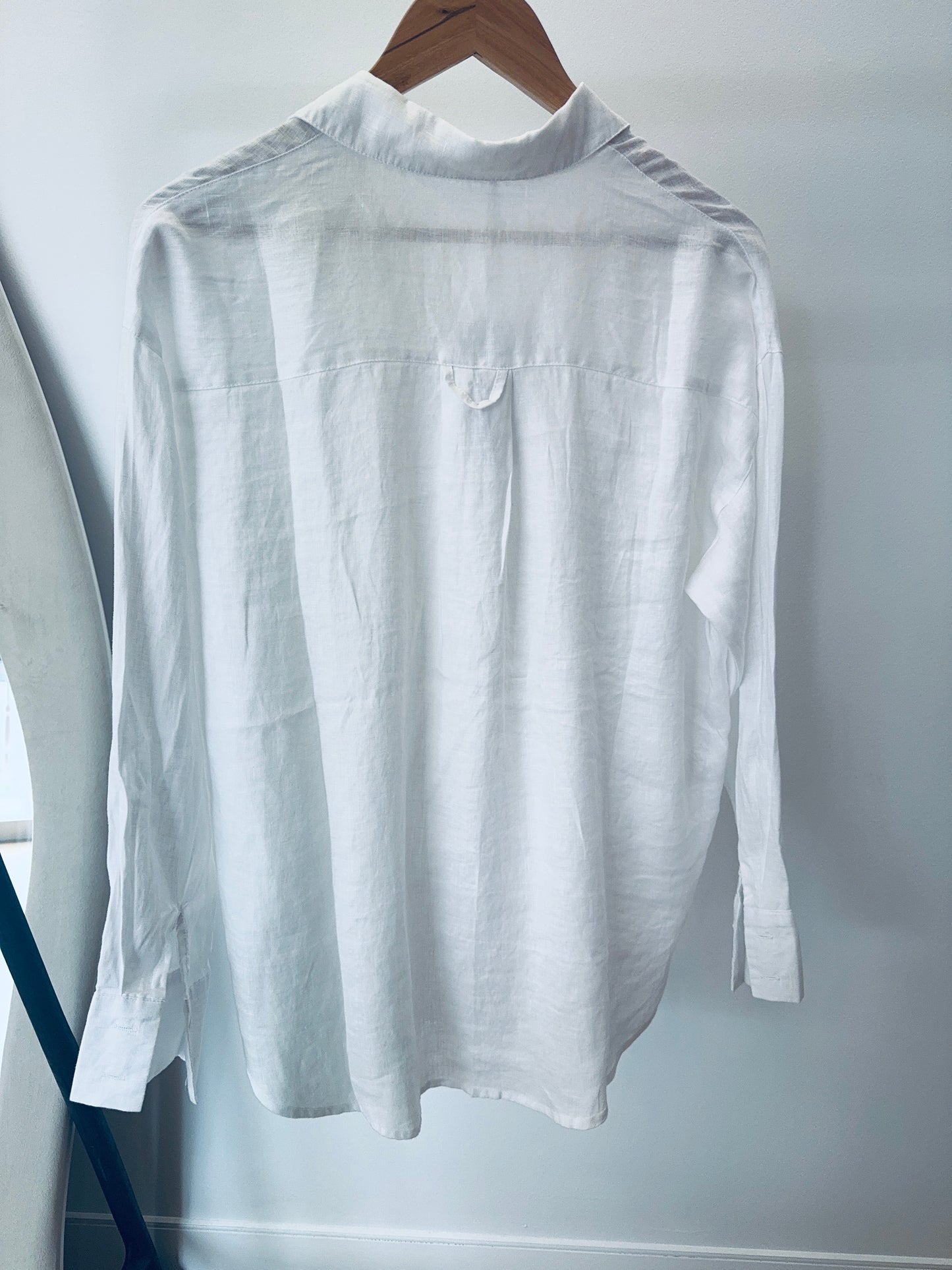 Lux Linen Top- White