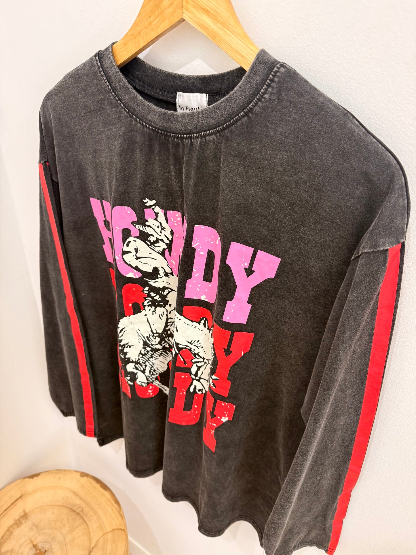 By Frankie / Howdy Long Sleeve- Acid Wash