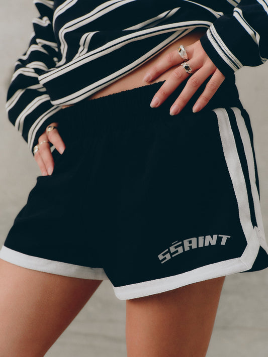 SSAINT/ REFLECTIVE V SHORTS - BLACK