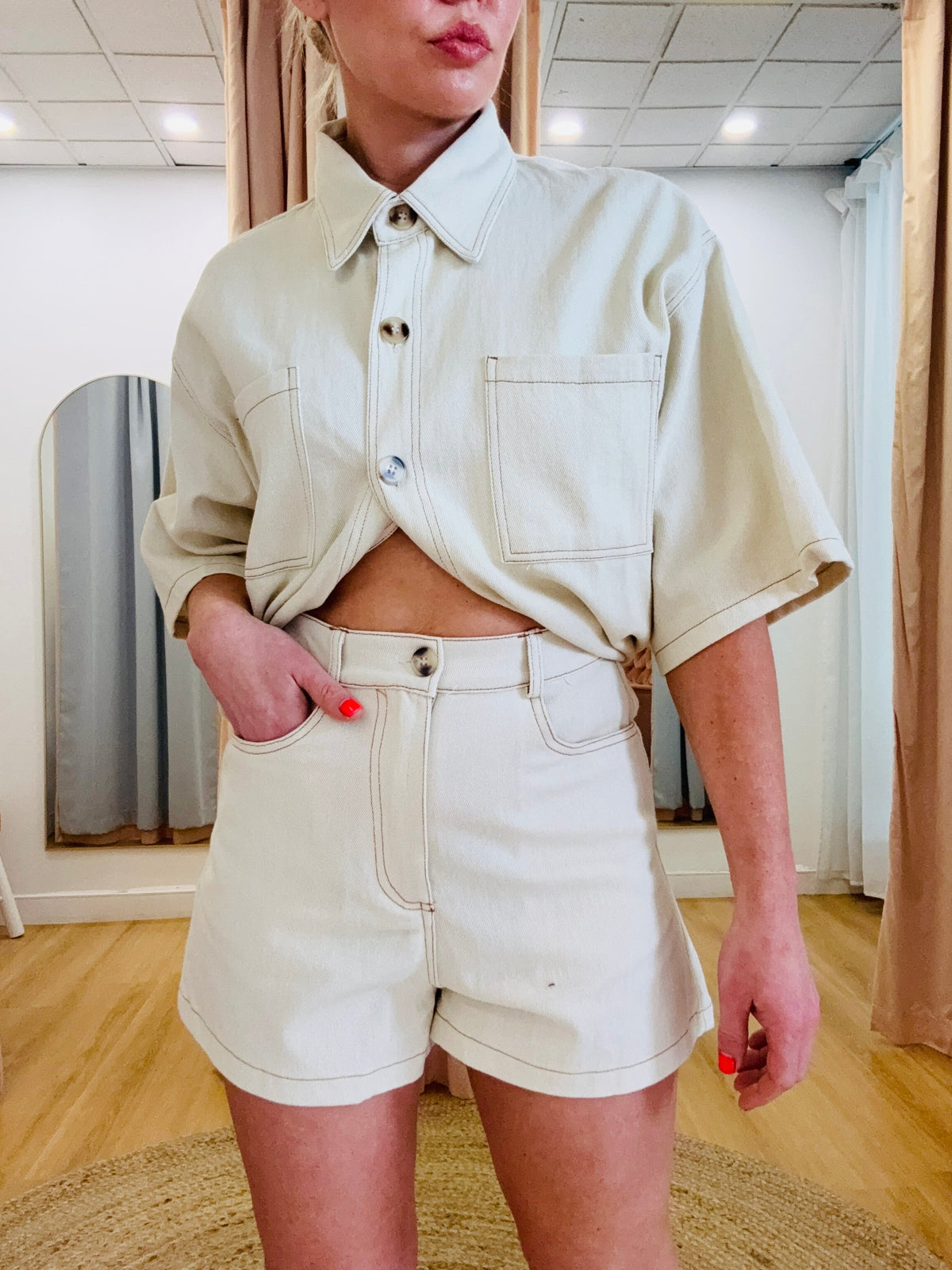 By Frankie/ Kai Denim Set- Butter