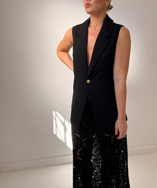 Mya Vest Set- Black