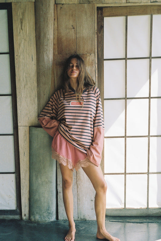 CIAO CIAO/ DOUBLE TROUBLE LS TEE