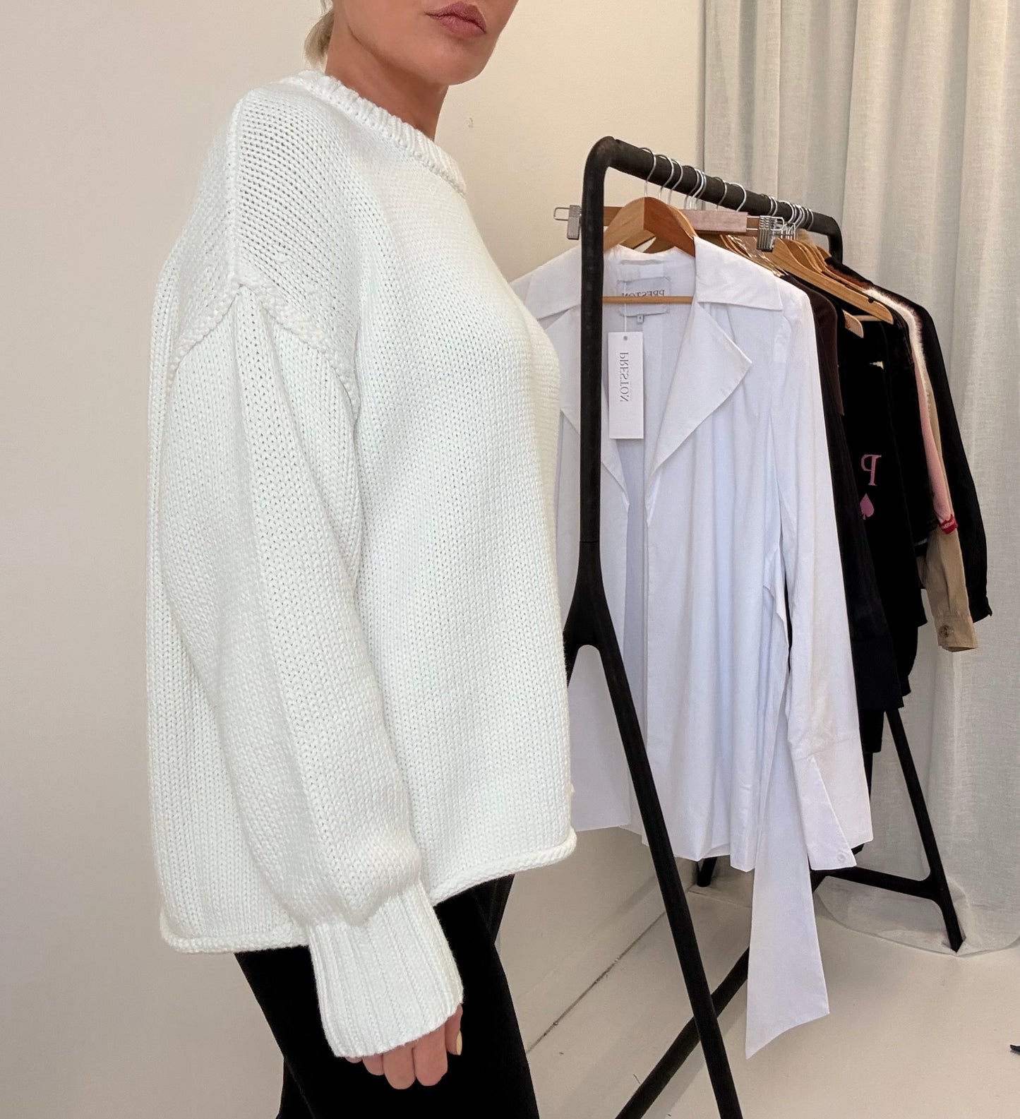Charlie Knit Jumper- White