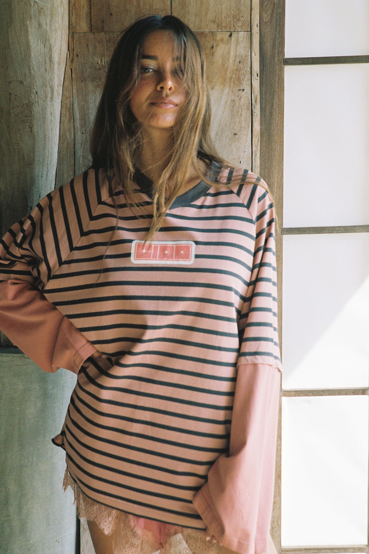 CIAO CIAO/ DOUBLE TROUBLE LS TEE