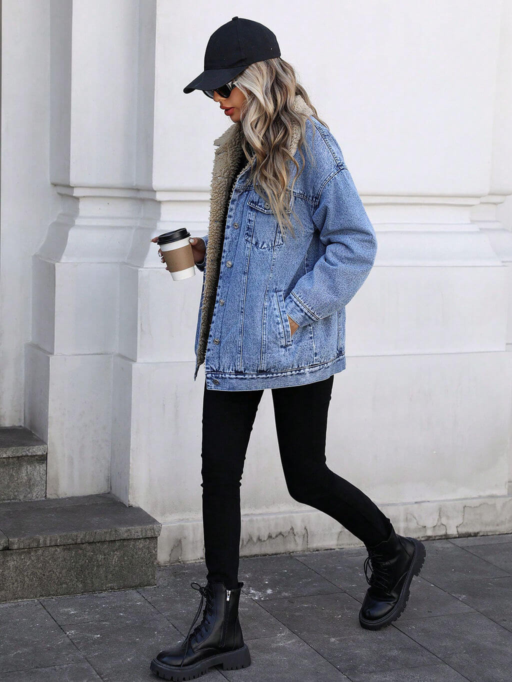 Hazel Fleece Lined Denim Jacket