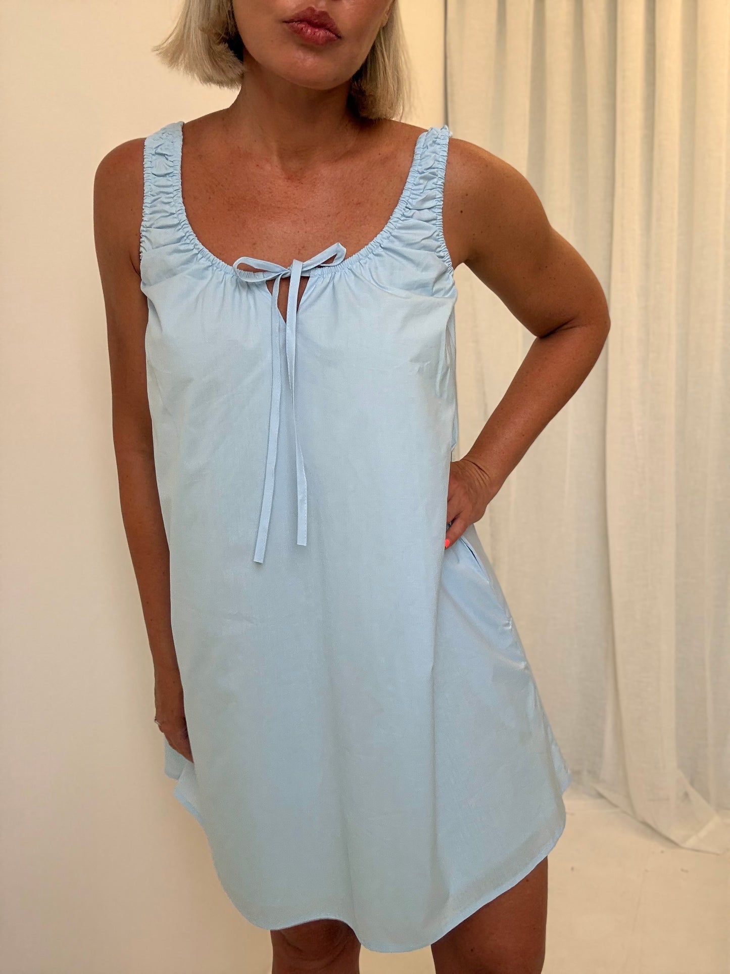 By Frankie/ Luna Sun Dress- Sky Blue