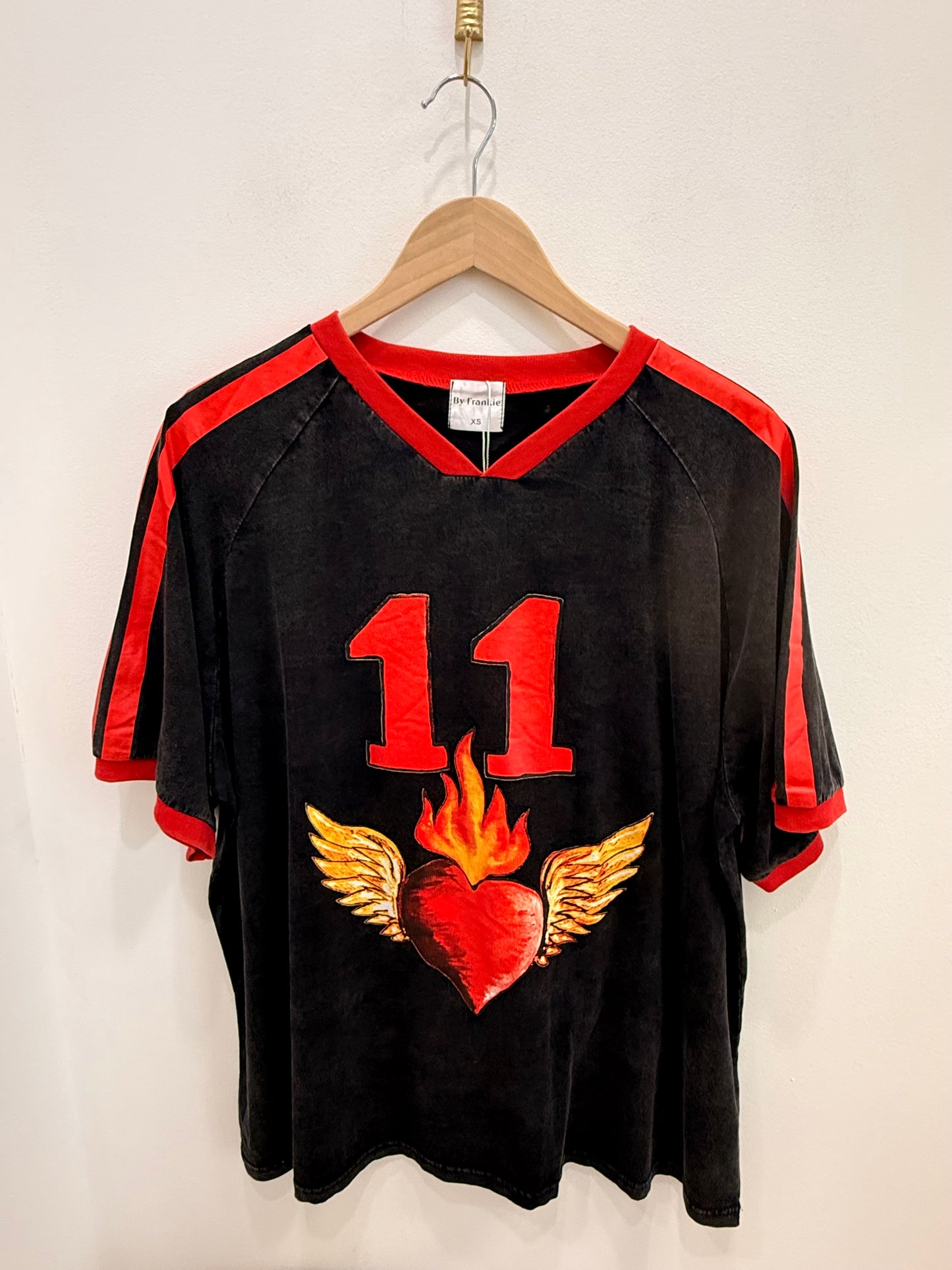 By Frankie/ 11 Flaming Hearts- Acid Wash
