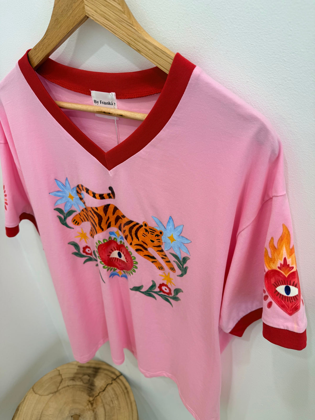 By Frankie/ Tiger Tee- Pink