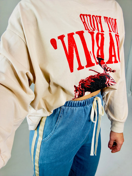 By Frankie // Denim Racer- Light wash