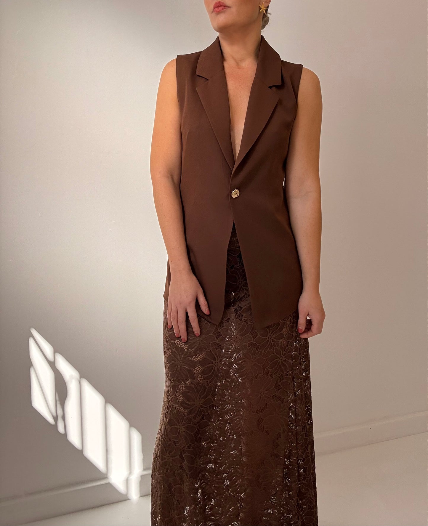 Mya Vest Set- choc