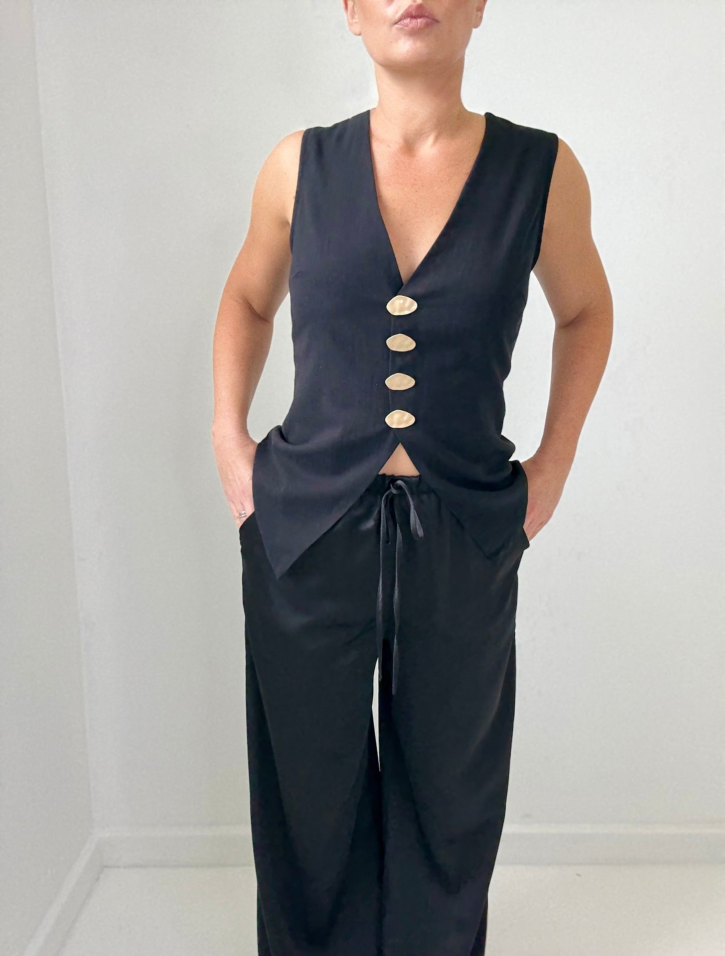 Luna vest set- Black