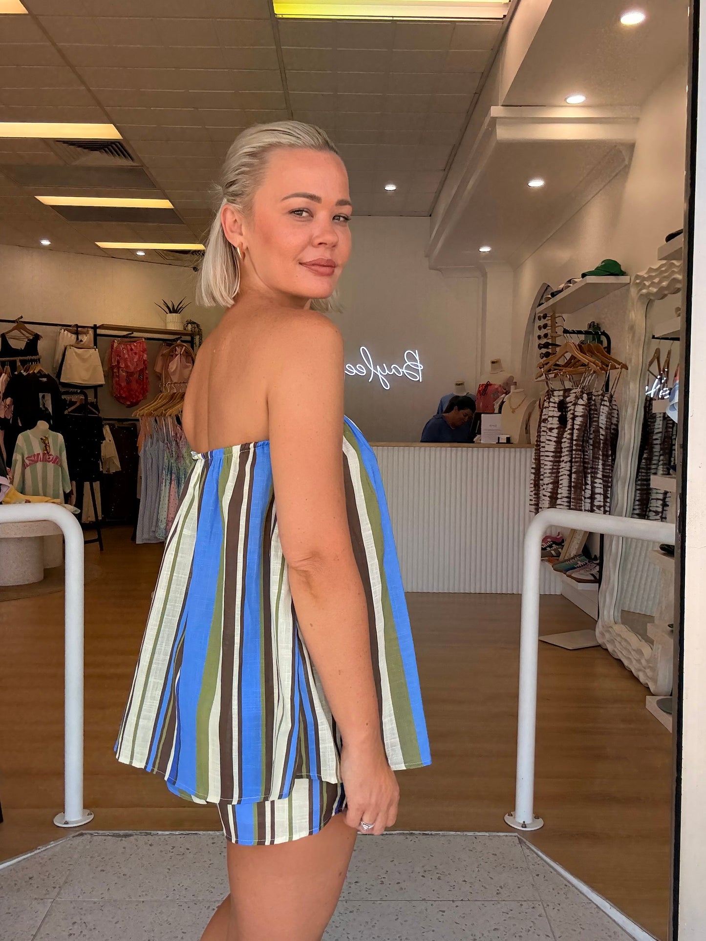 By Frankie/ Moana Strapless Short Set