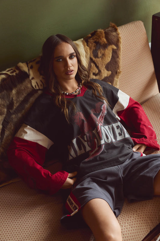 ONLY LOVERS LEFT- MUSTANG BOXY LONG SLEEVE TEE