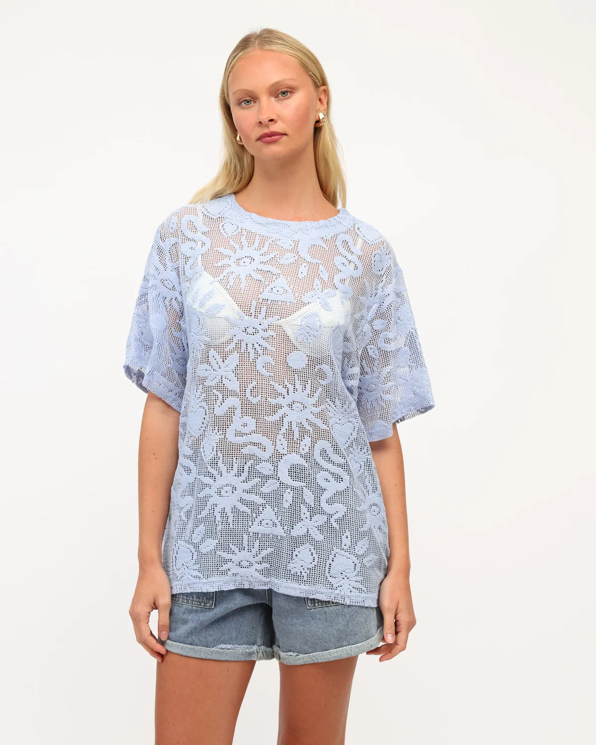 Elliott Tee- Baby Blue