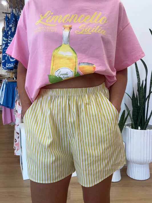 By Frankie- Bronte Short- lemon stripe