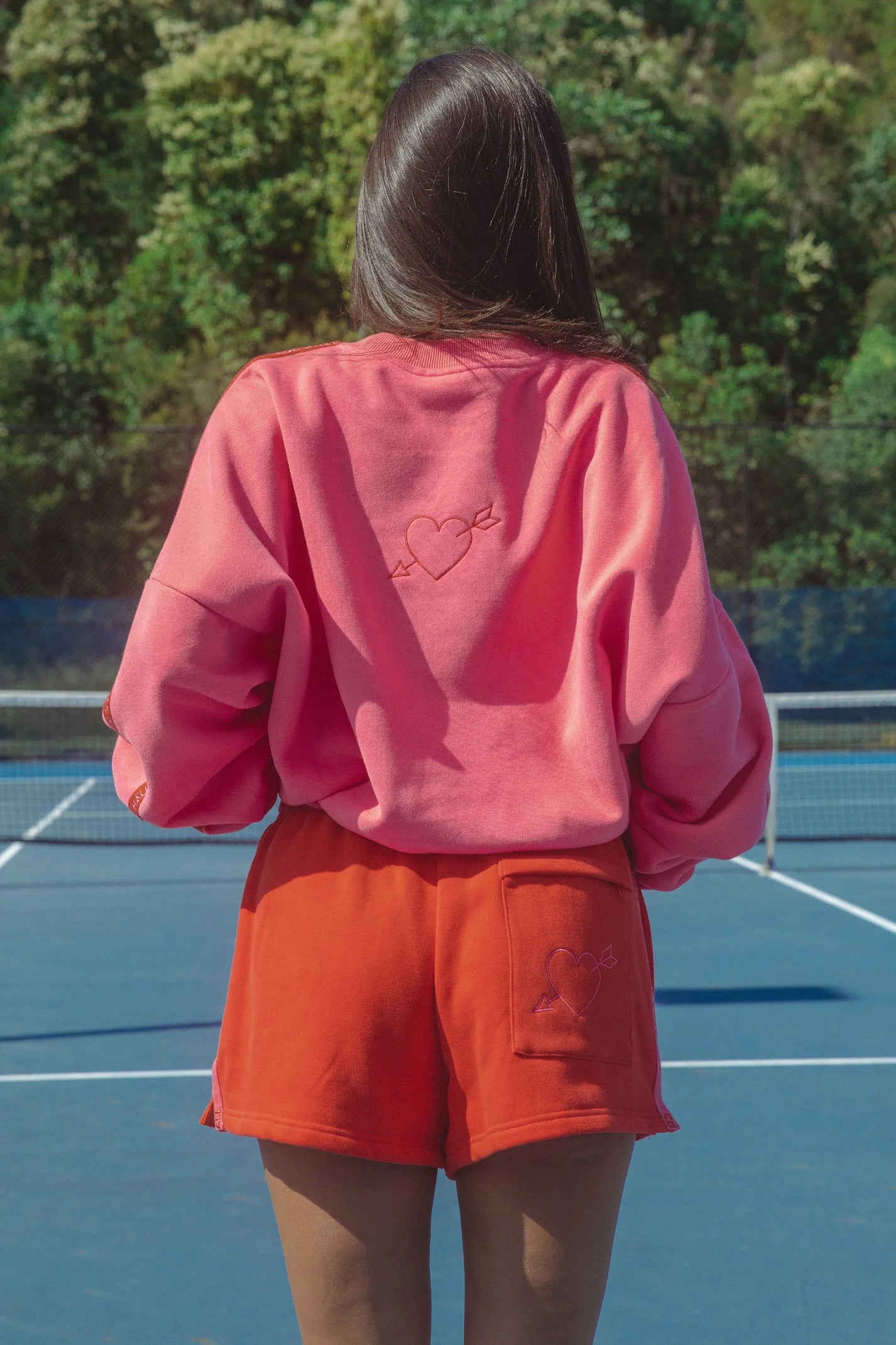 CRACKER DAY CLUB  X HALL CLOUD SWEATER - PEONY PINK
