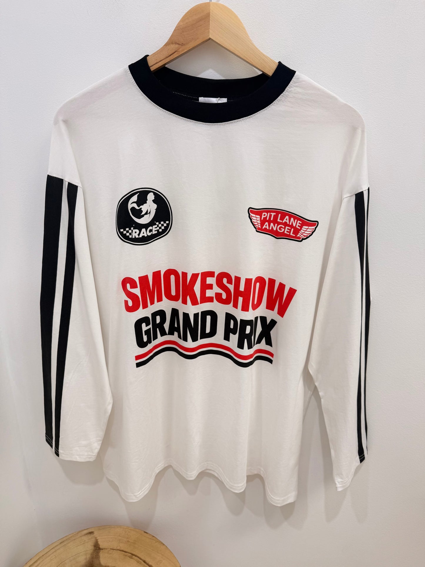 By Frankie/ Smoke Show Long Sleeve- White