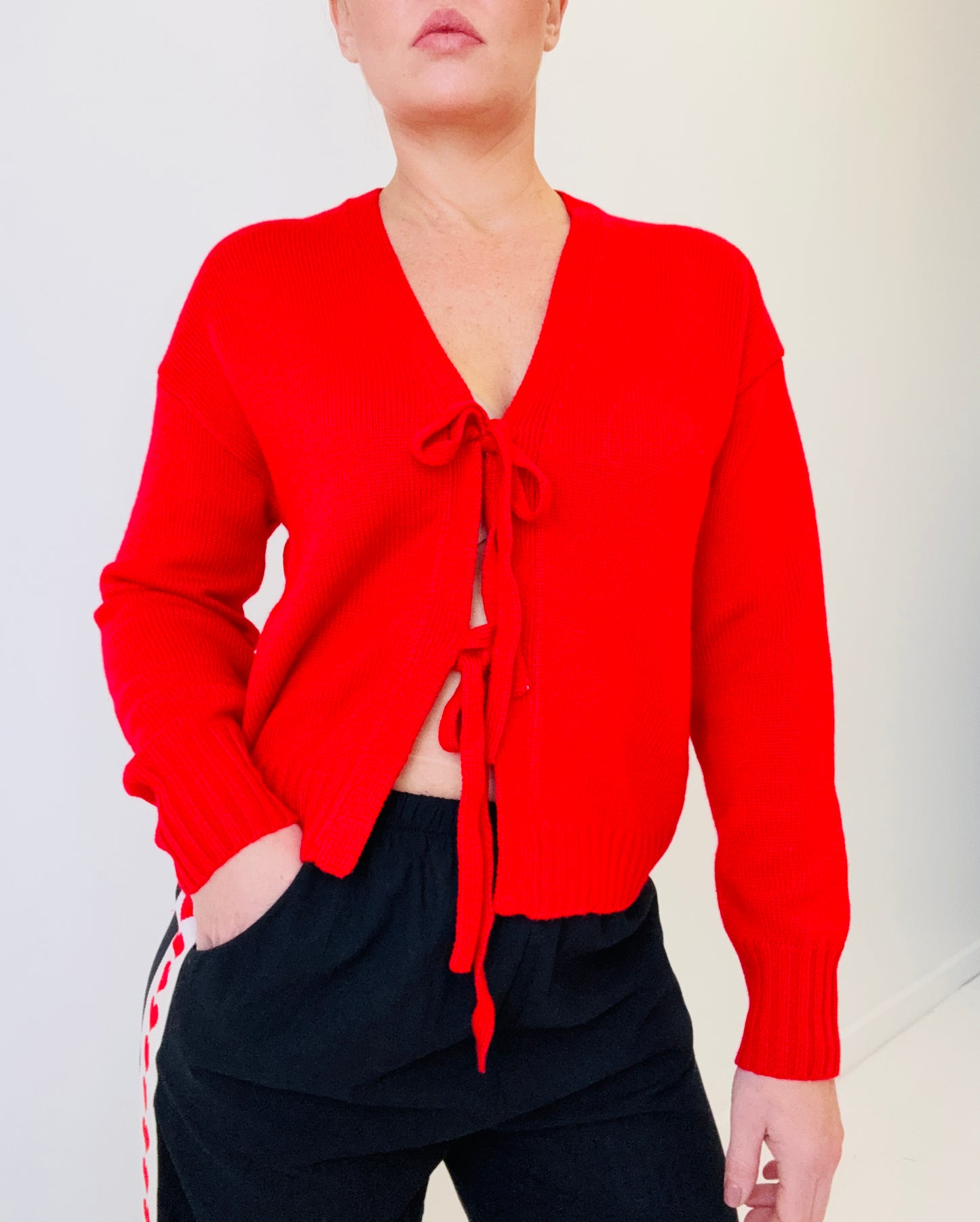 Stella tie cardigan