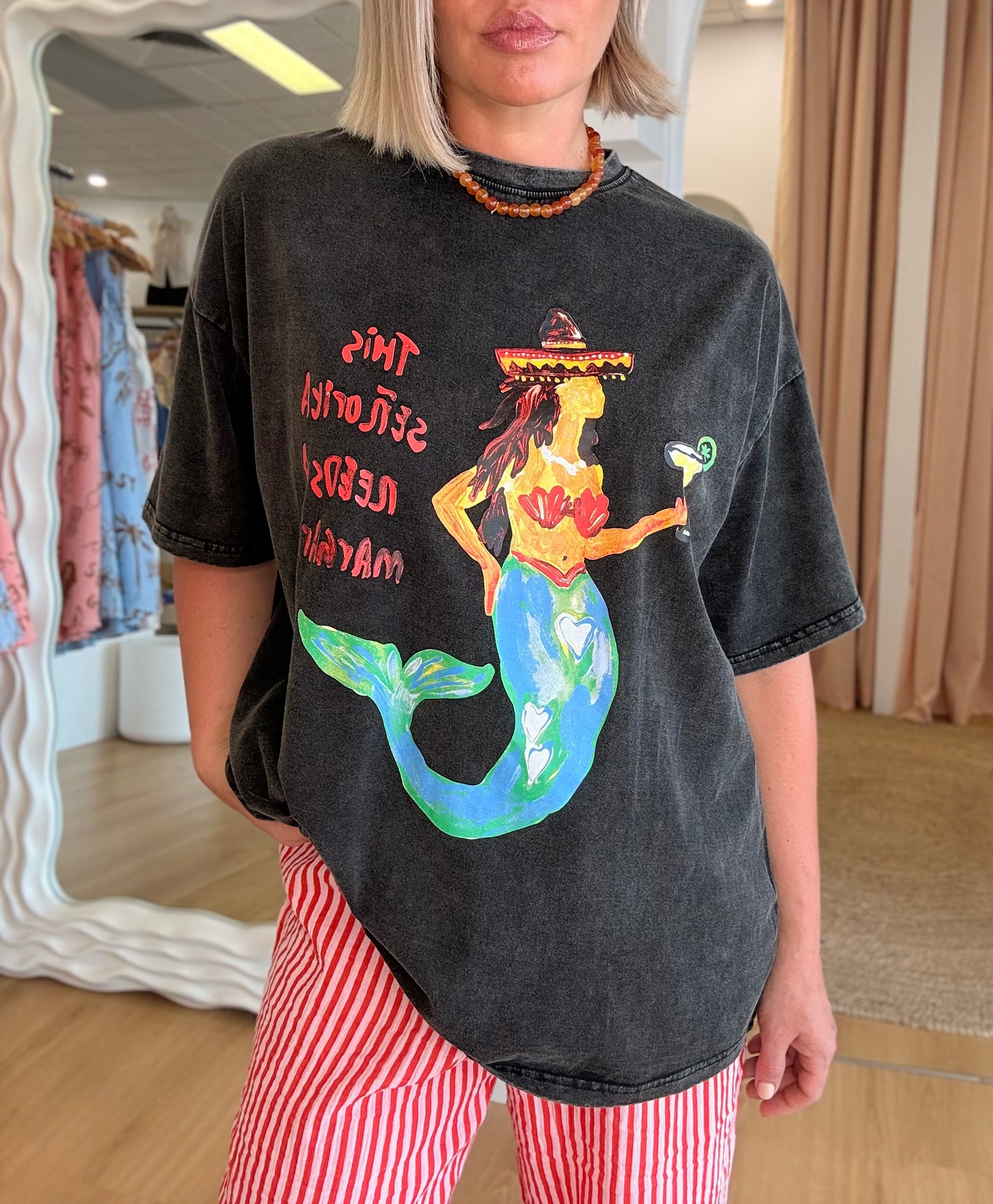 By Frankie/ Señorita Margarita Tee- Acid Wash