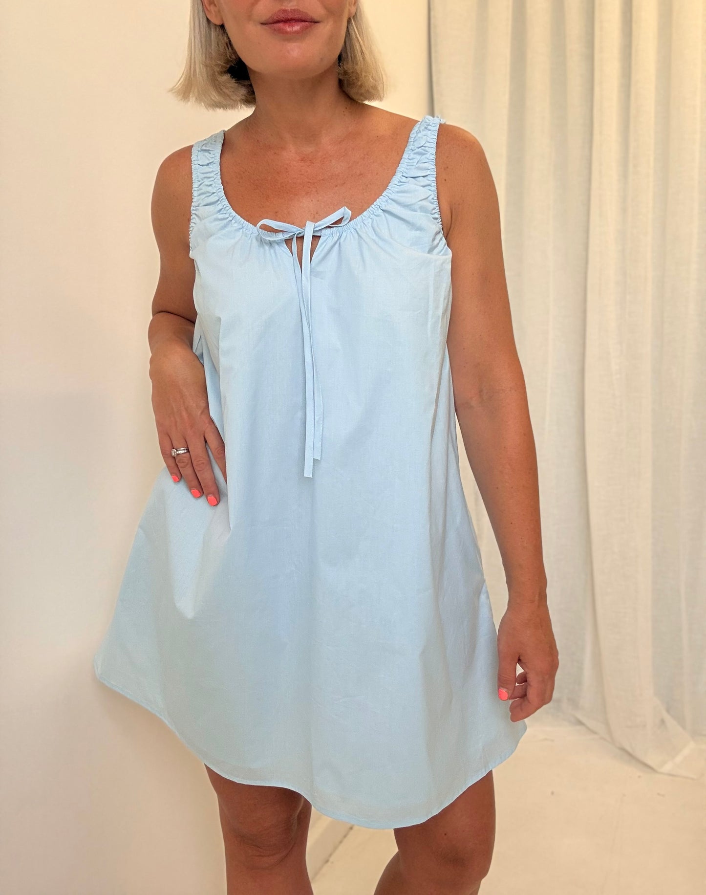 By Frankie/ Luna Sun Dress- Sky Blue
