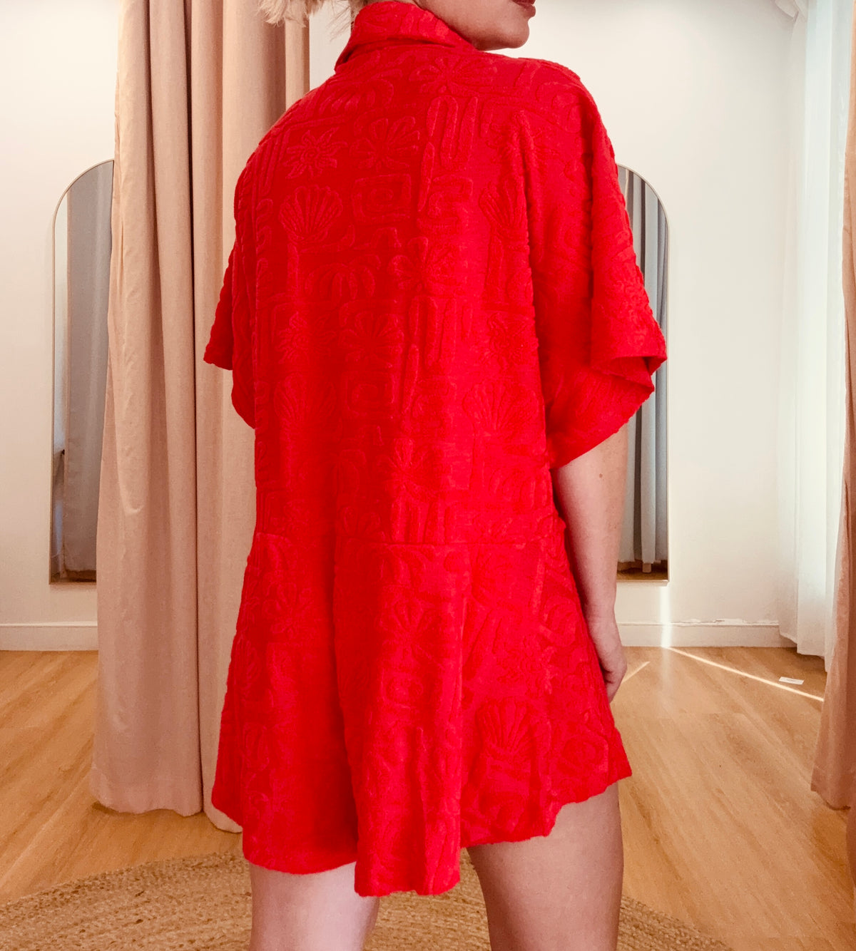 By Frankie/ Terry Playsuit- Red