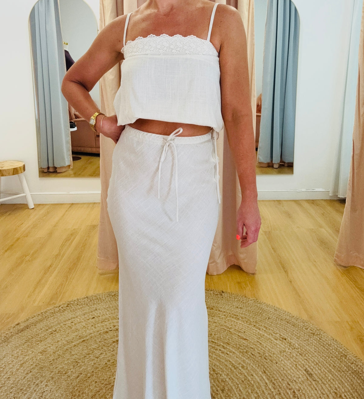 Zari The Label/ Harper Maxi Set- Oat