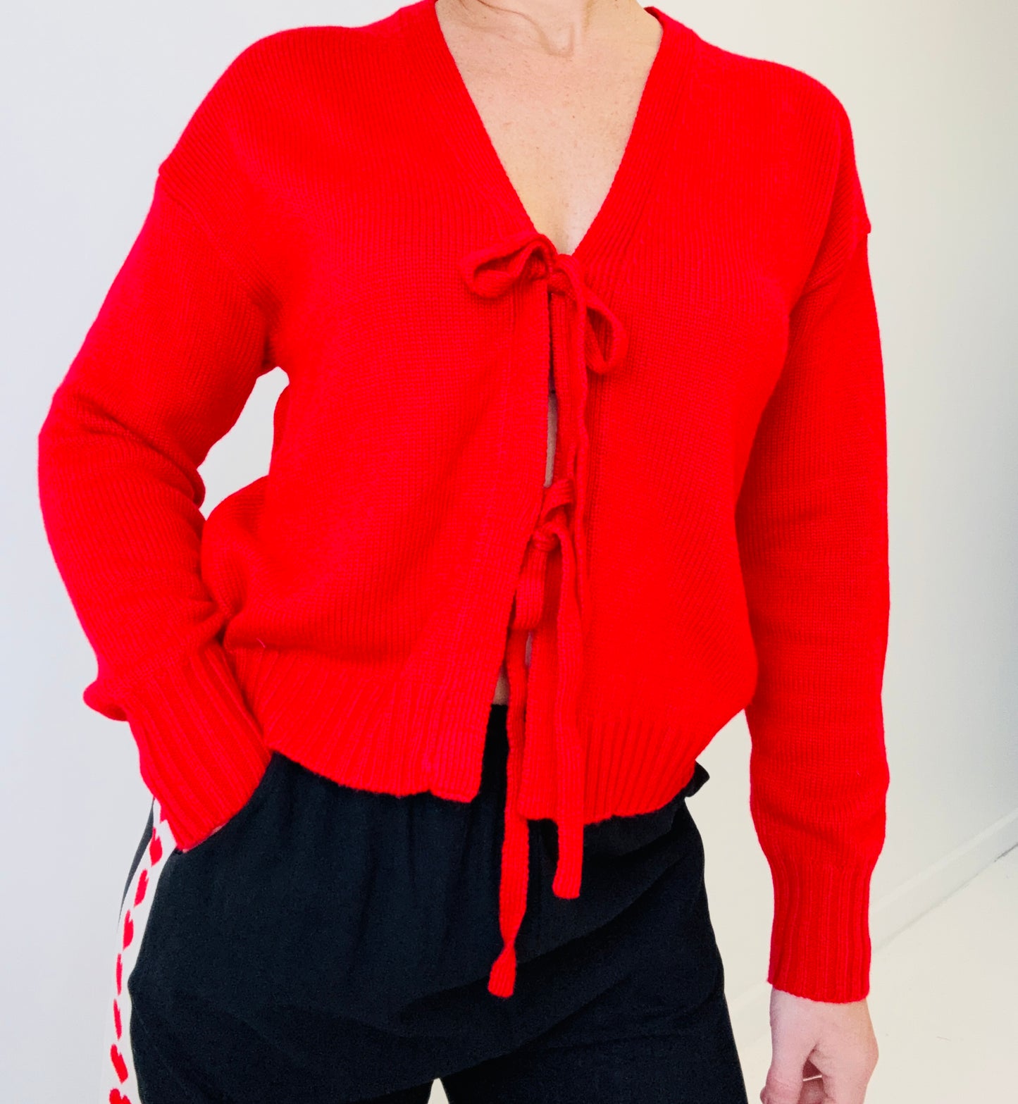 Stella tie cardigan