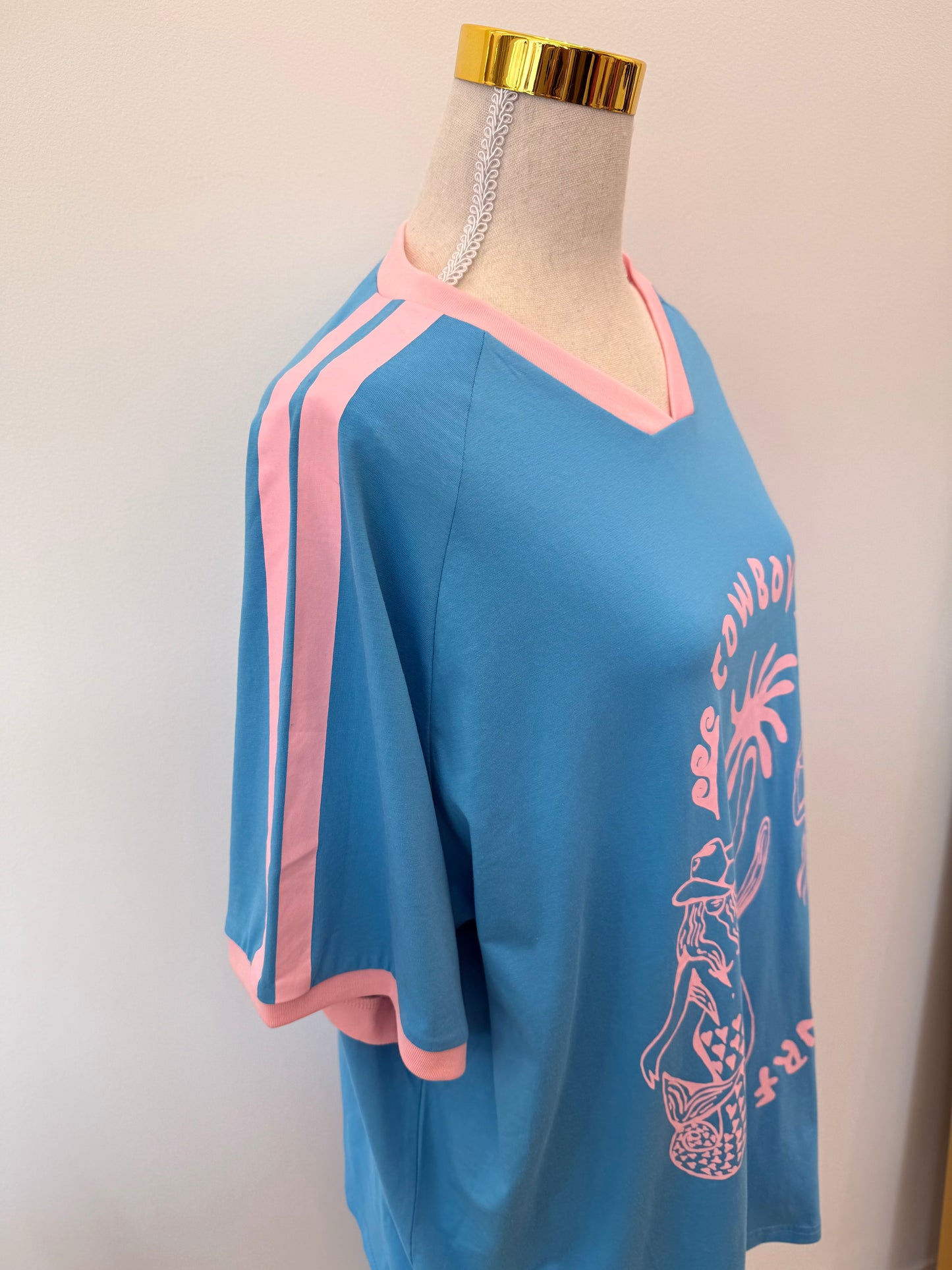 By Frankie/ Racer Tee- Cowboy Surf Club