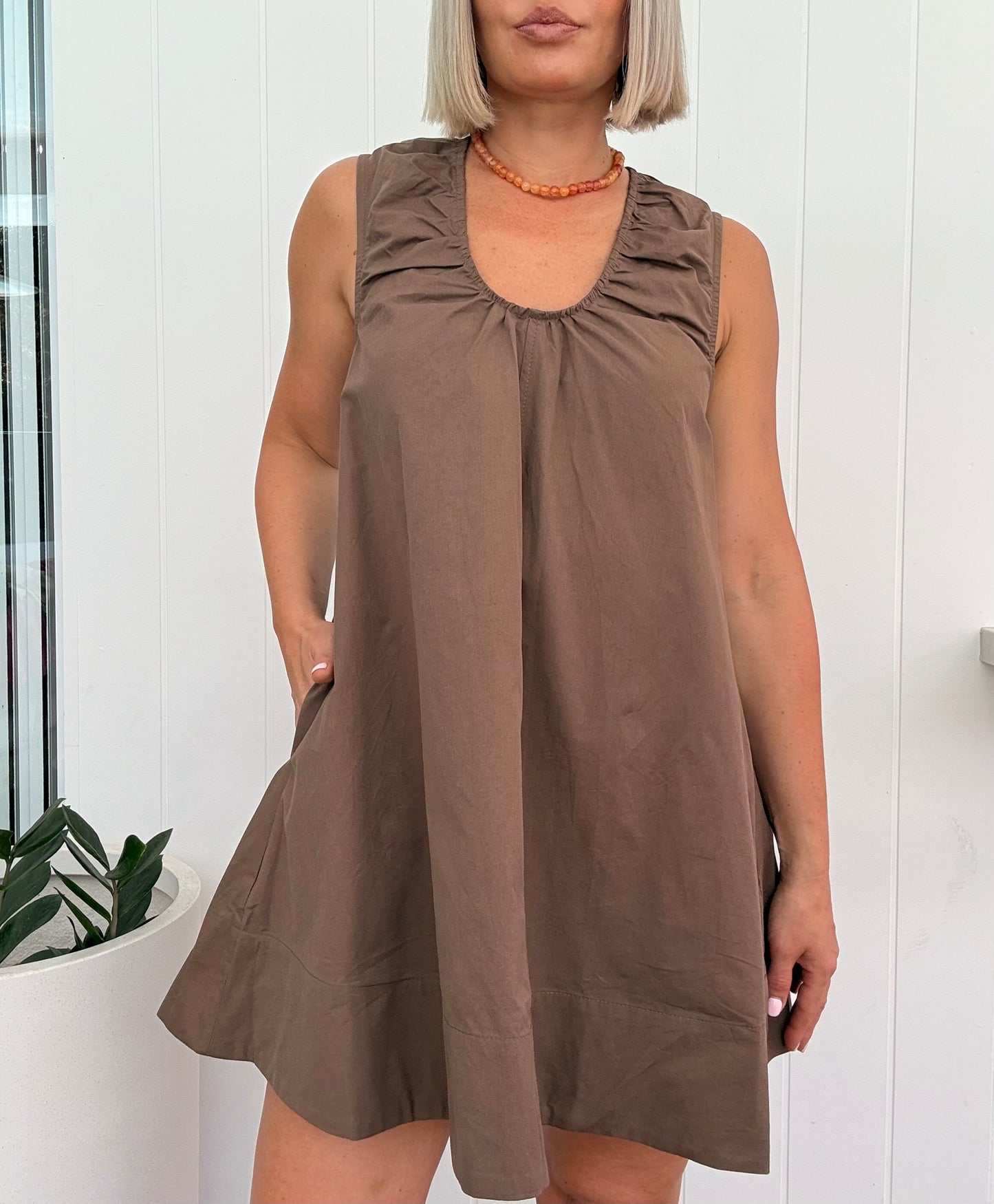 Capri Sun Dress- Chocolate