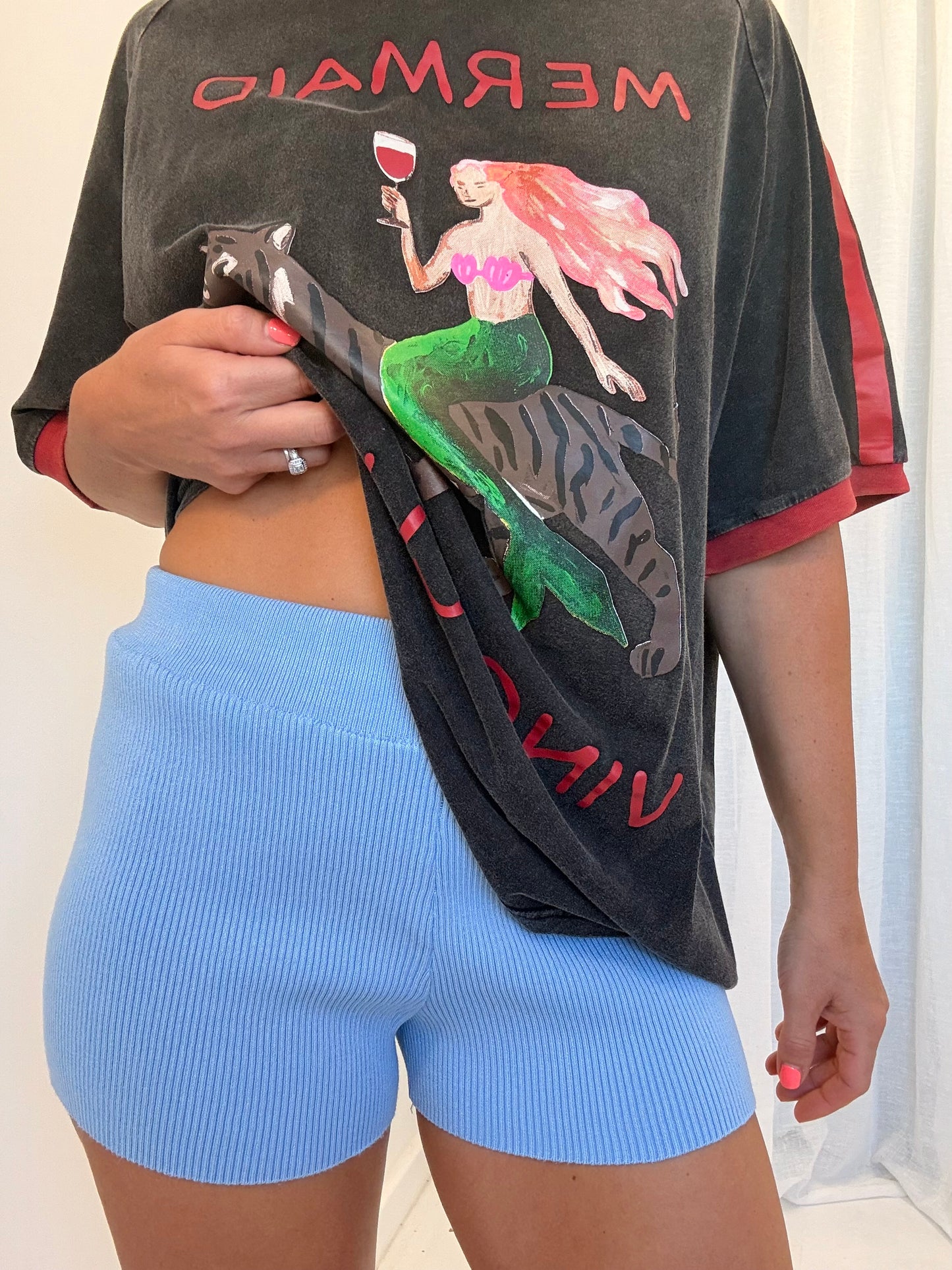 Sol Knit Short- Baby blue