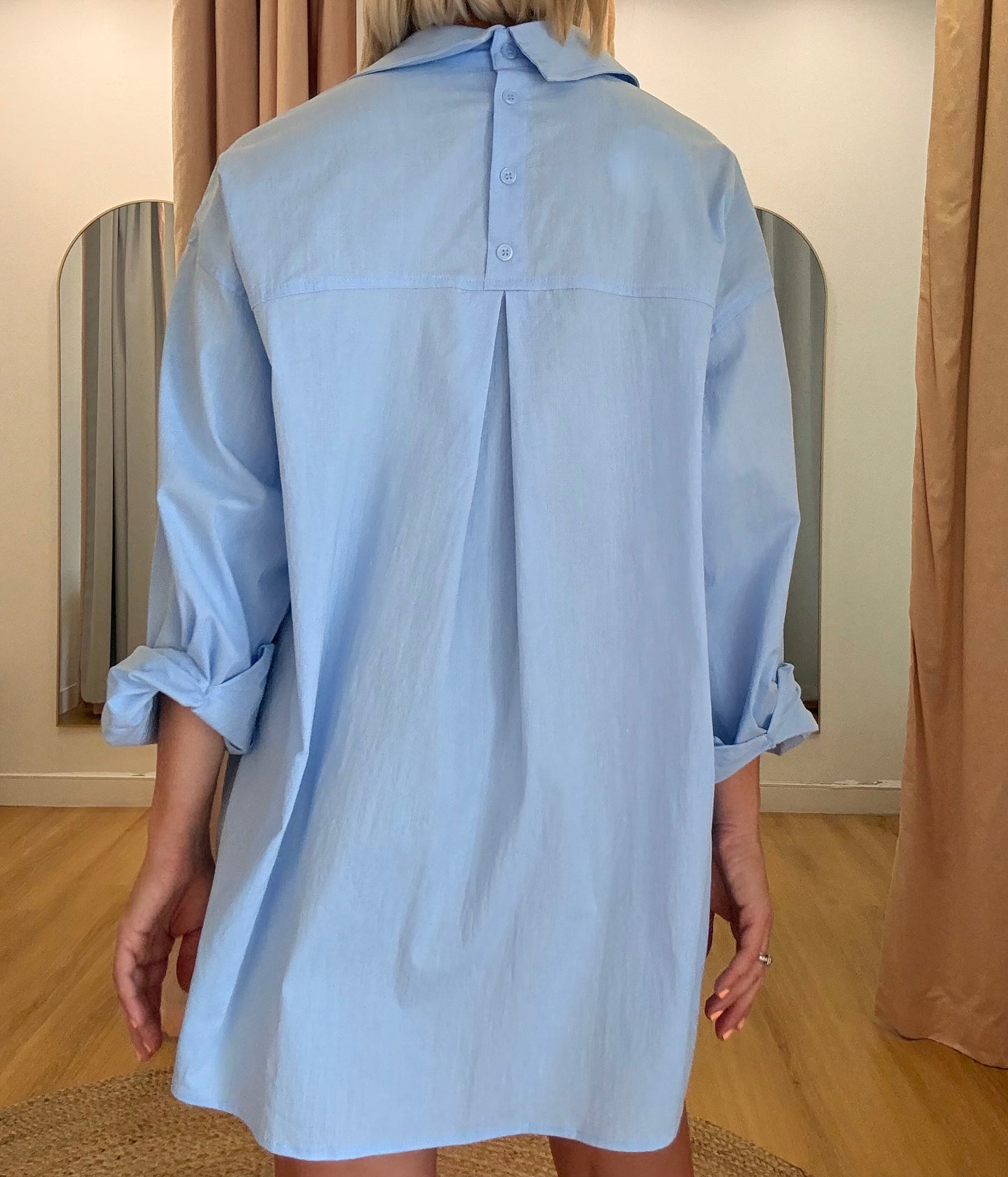 Abbie Button up Shirt- Blue