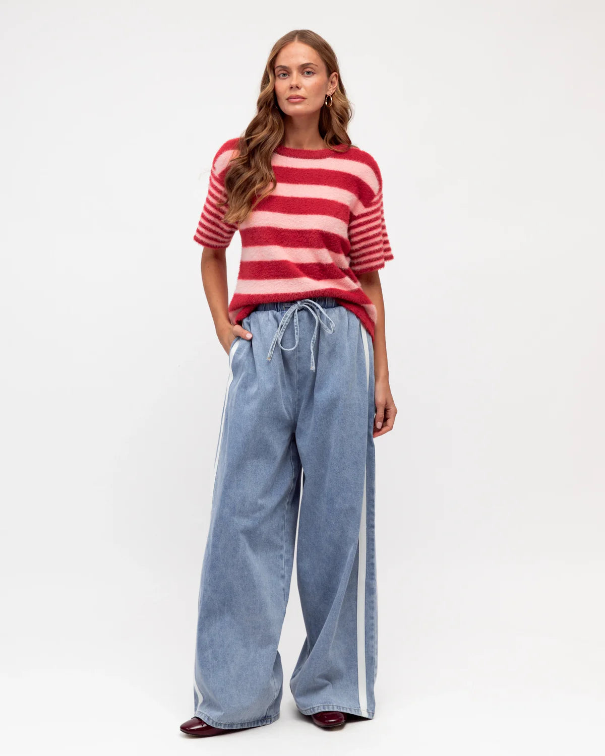 SORA TRACKIES DENIM PANTS