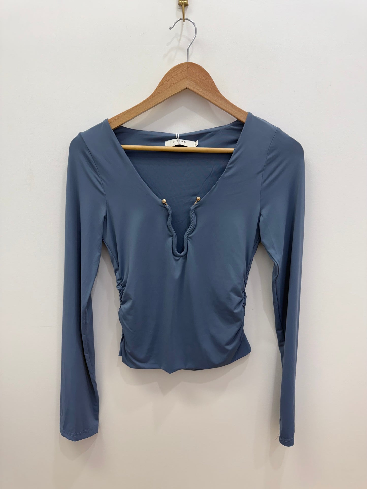 Maya long sleeve- Dusty blue