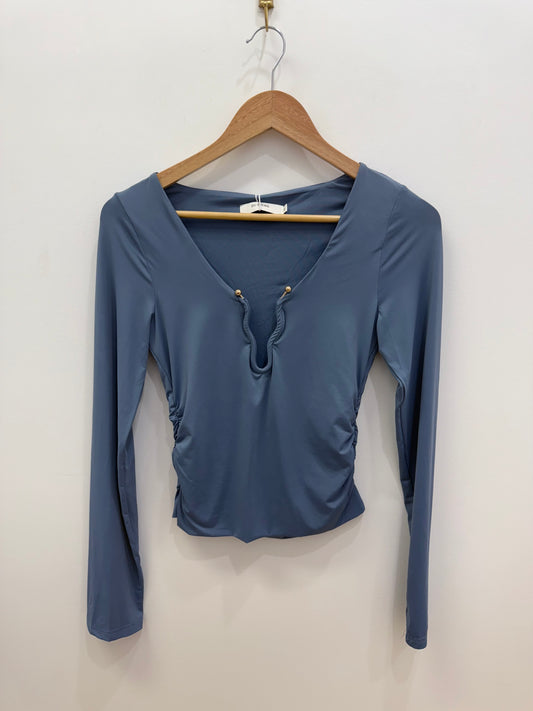 Maya long sleeve- Dusty blue