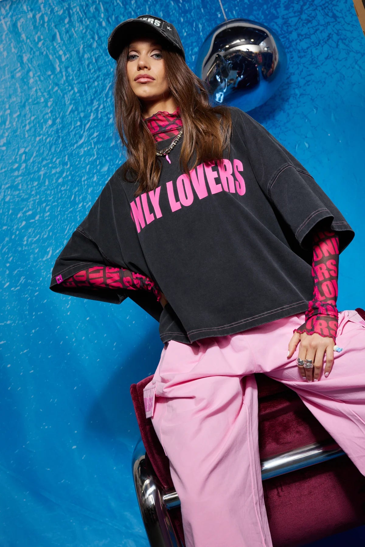 ONLY LOVERS LEFT- Replay Boxy Tee - Washed Black