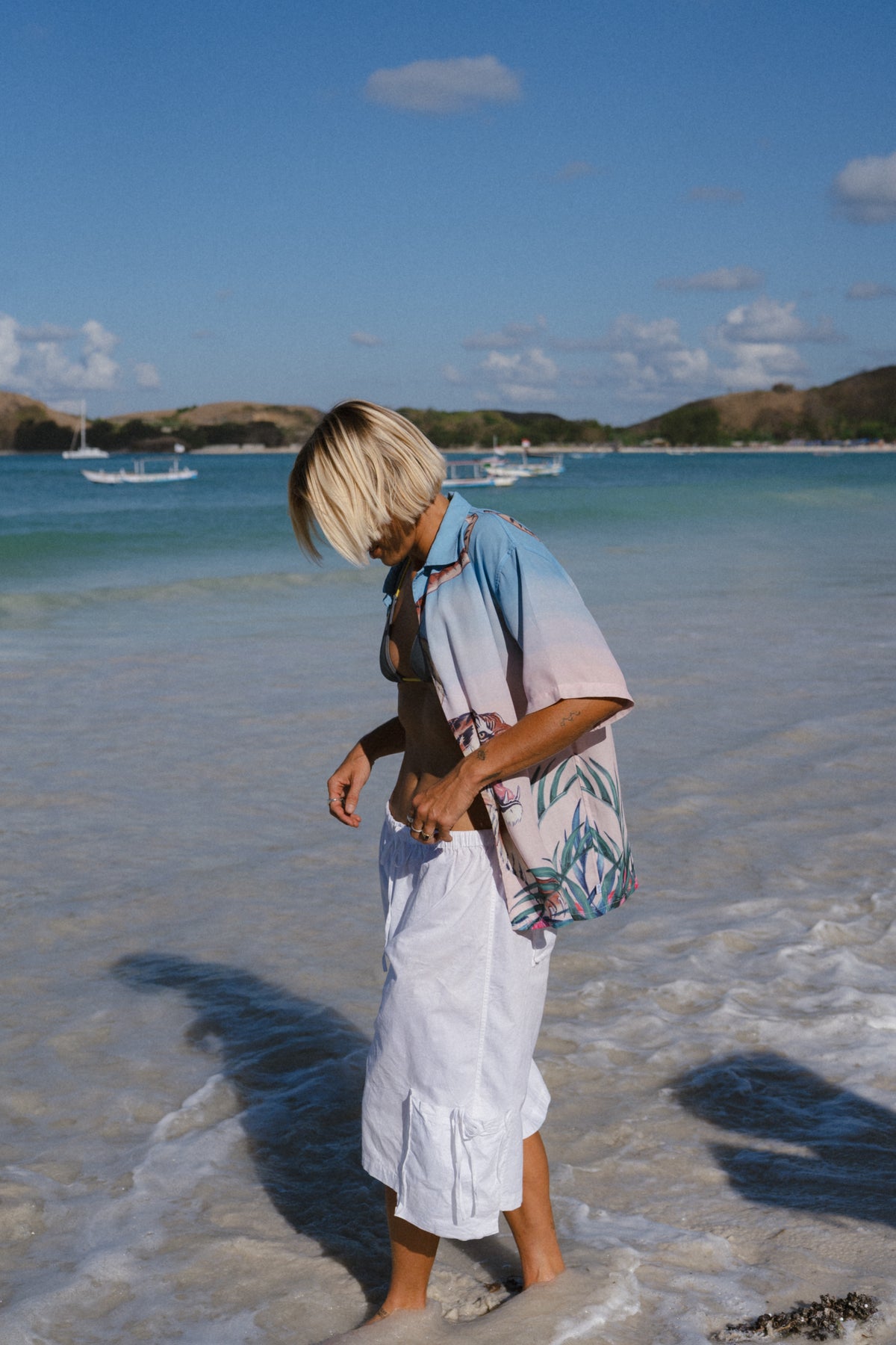 SEA STREET- Tiger Relaxed Woven Shirt