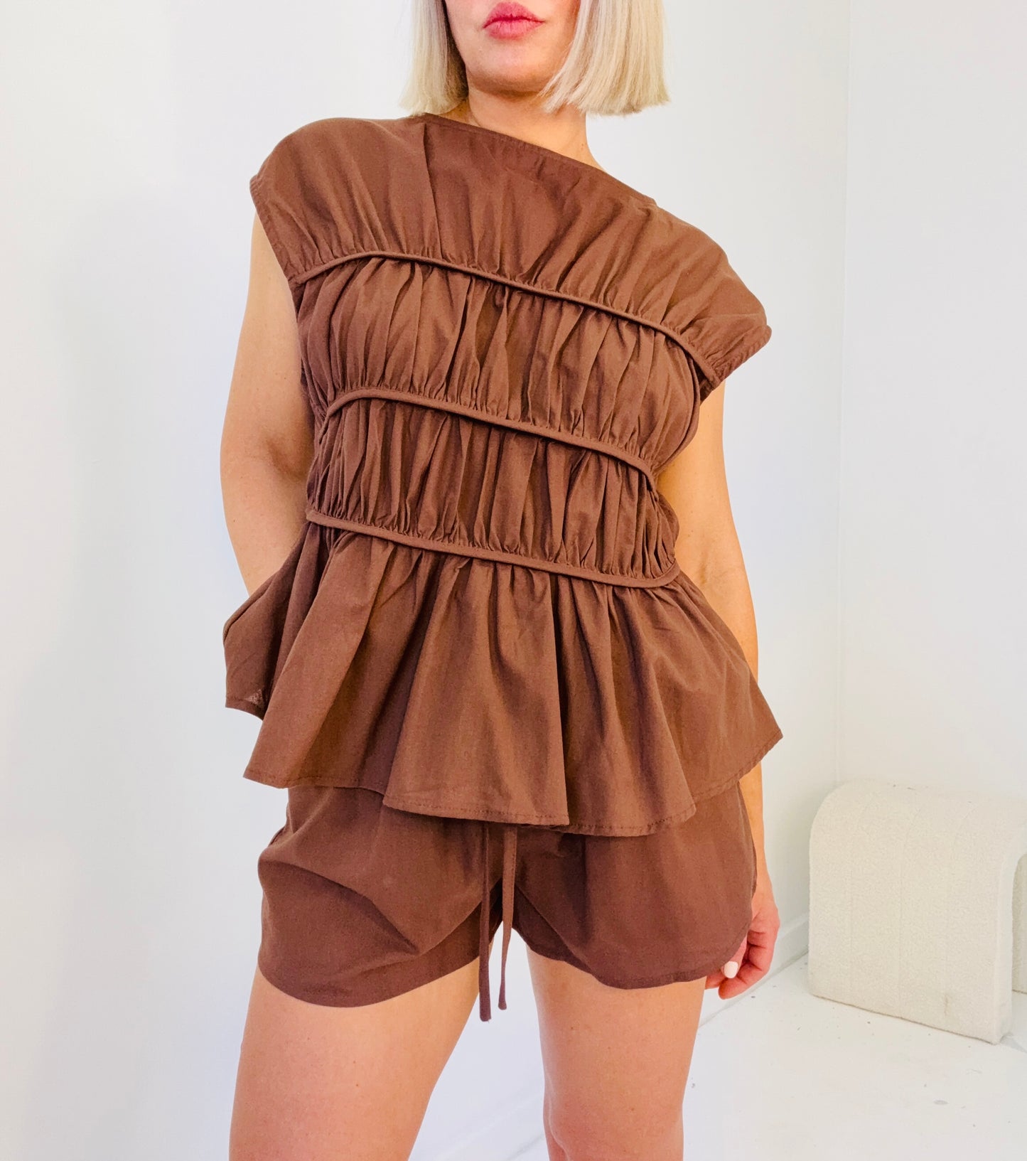 Mali Short Set- chocolate