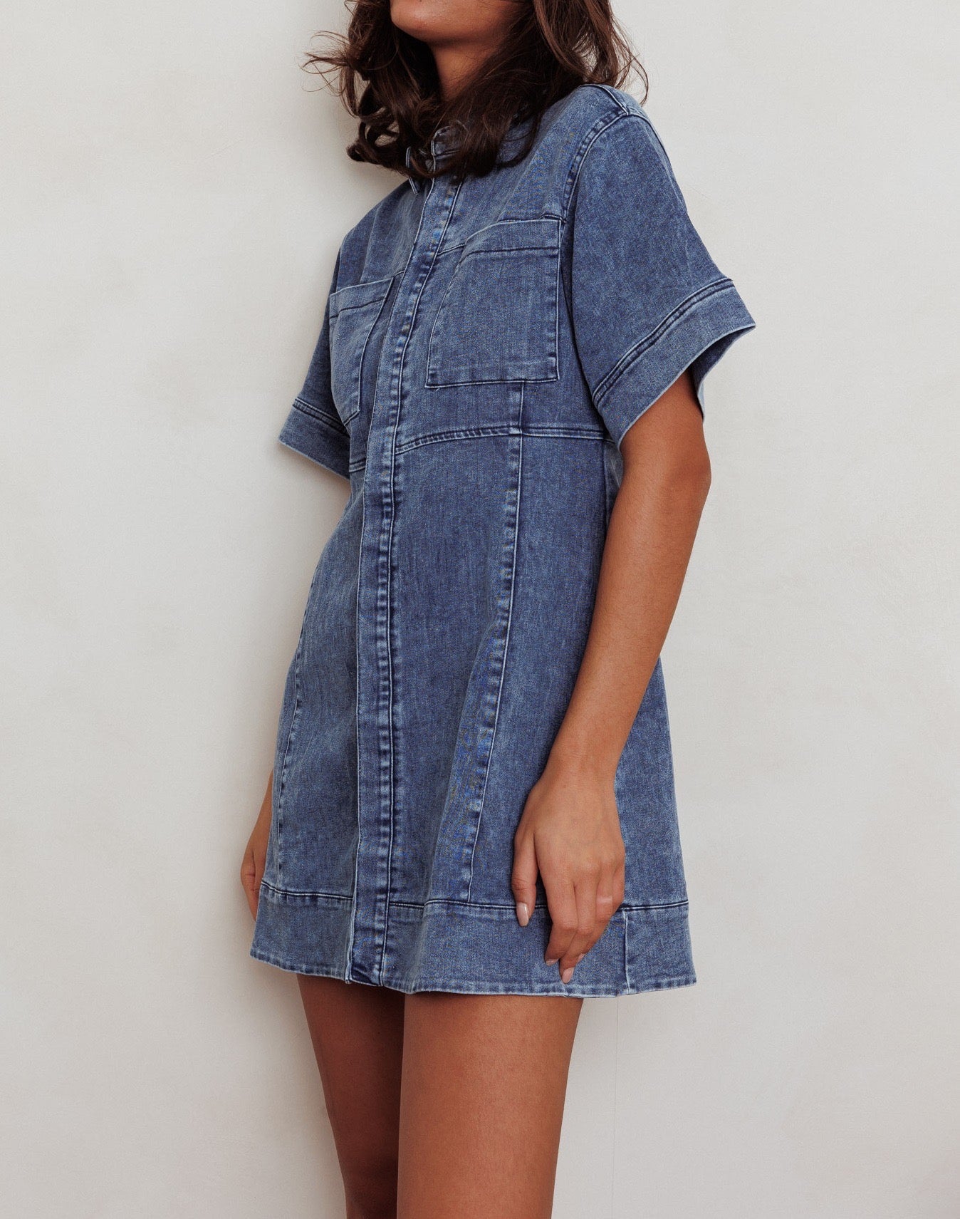 Nara Mini Denim Dress