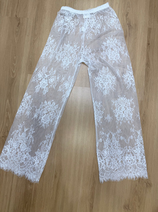 Luna Lace Pant- White