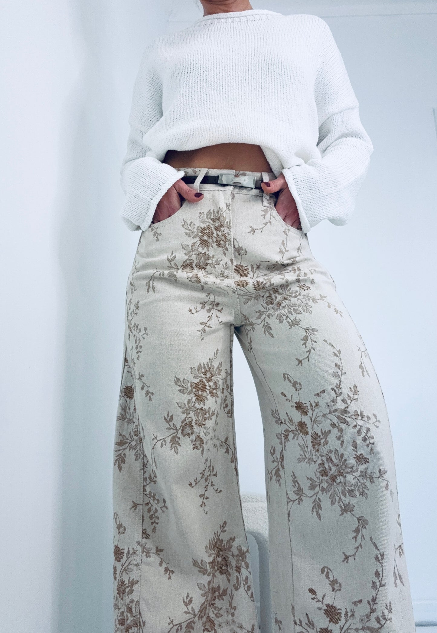 Gia Printed High Slouchy Jeans