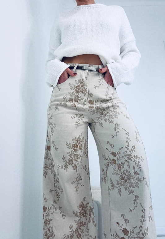 Gia Printed High Slouchy Jeans