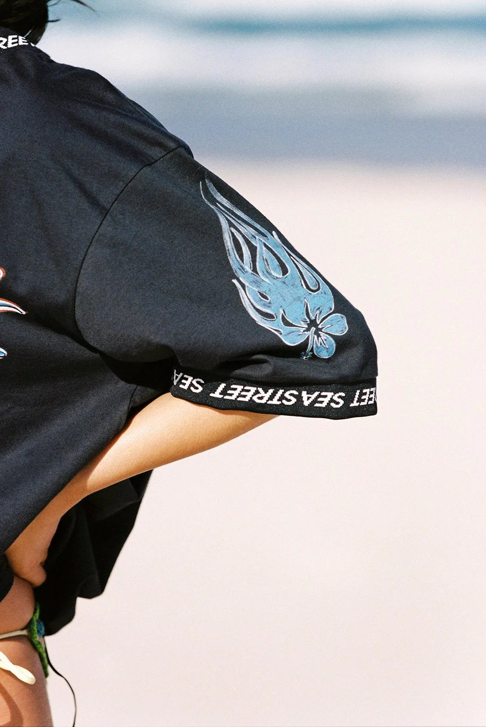 SEA STREET/ ALOHA MOTO SS T-SHIRT