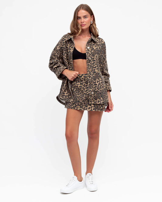 Zara Leopard Skort