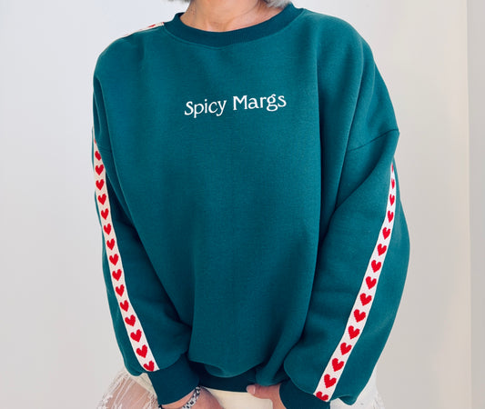 Spicy Marg Heart jumper - Green