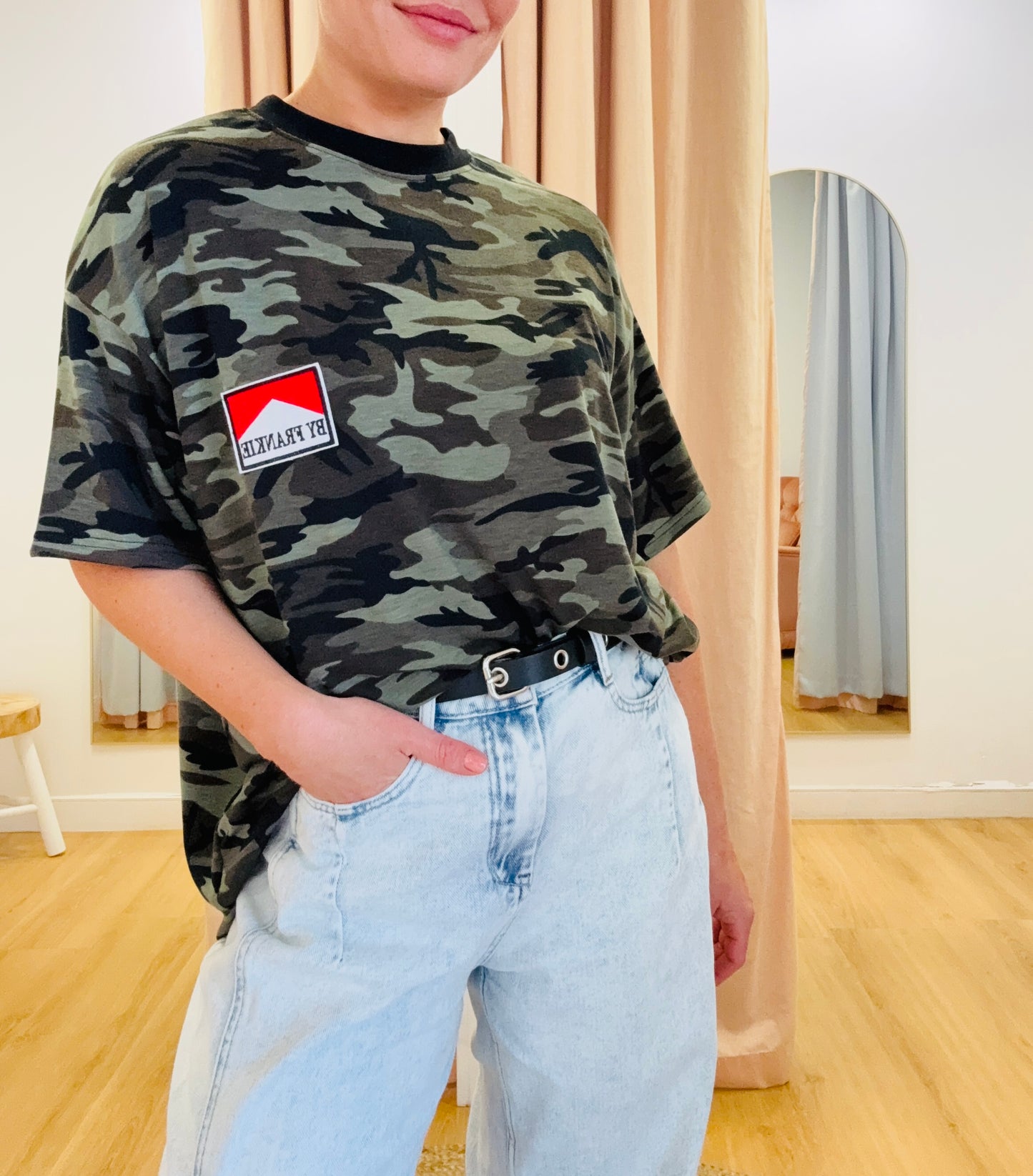 By Frankie- Camo Oversized Tee
