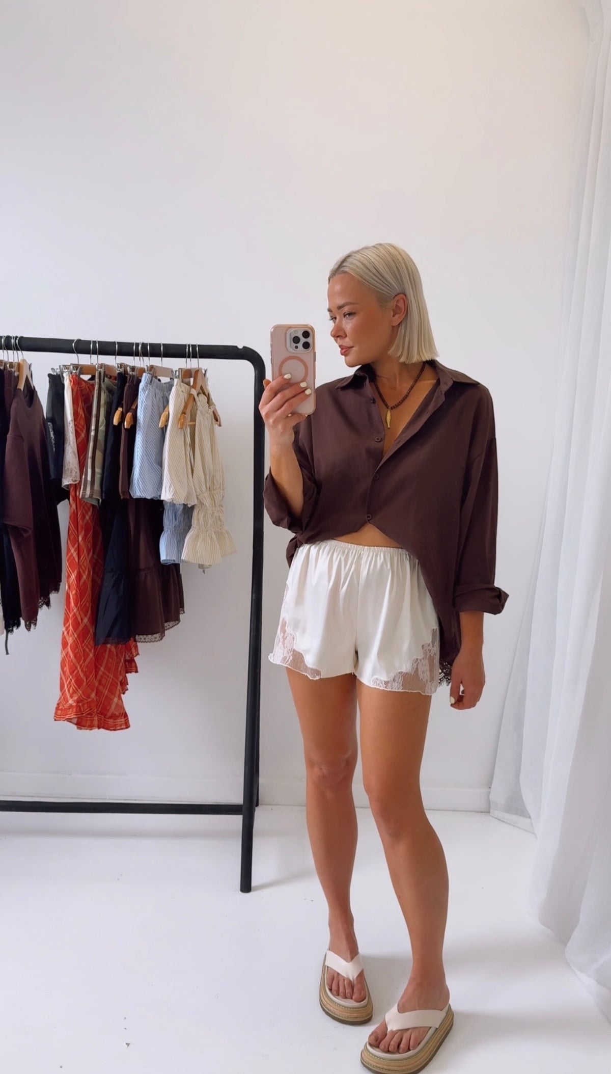 By Frankie/ Quinn Lace Short- Cream