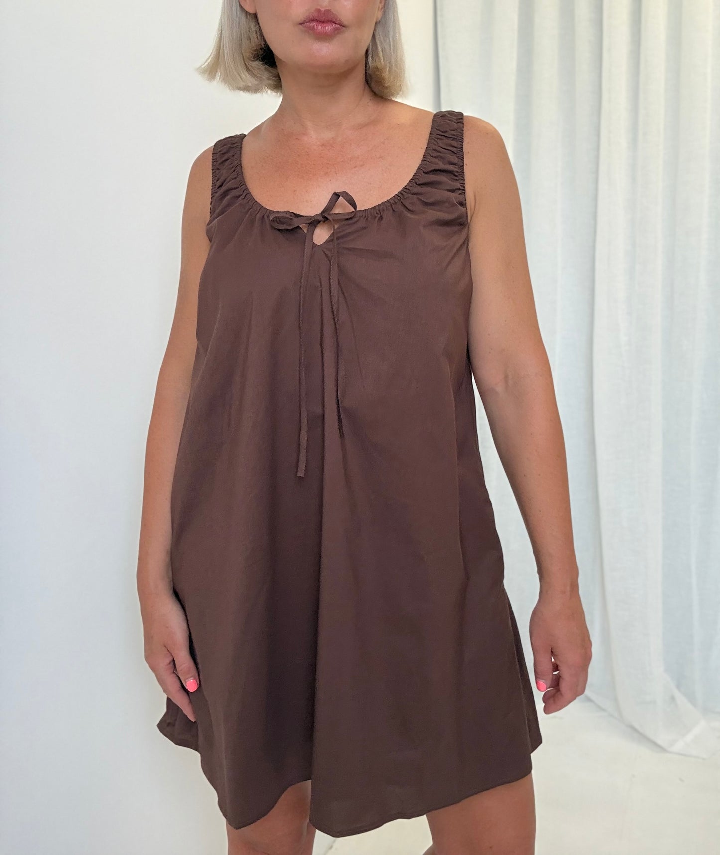 By Frankie/ Luna Sun Dress- Chocolate