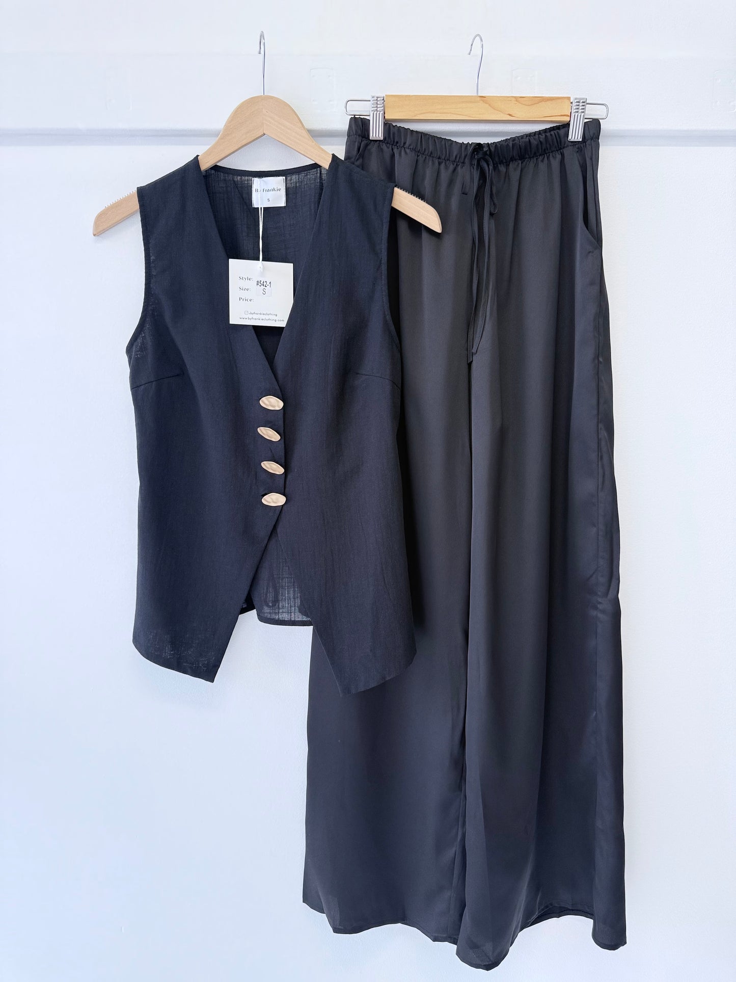 Luna vest set- Black